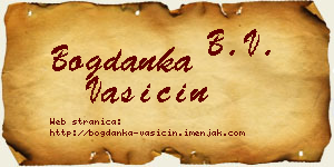 Bogdanka Vasičin vizit kartica